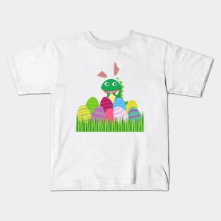 Baby Dino in Easter eggs Kids T-Shirt